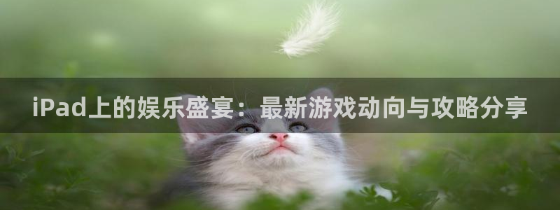 鼎点娱乐平台官方网站：iPad上的娱乐盛宴：最新游戏动向与攻